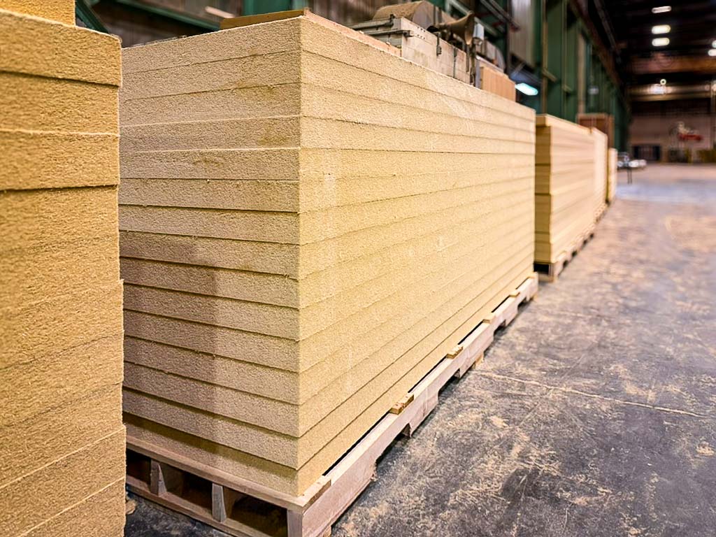 TimberBoard product in factory