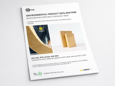 TimberBatt™ Earns Third-Party Verified EPD—Proving It Stores More Carbon Than It Emits 