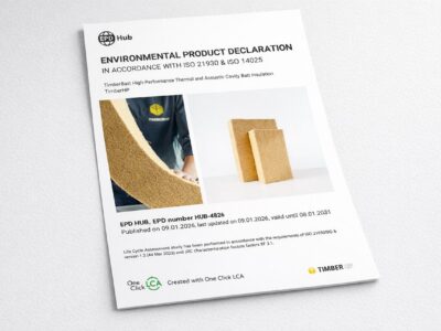 TimberBatt™ Earns Third-Party Verified EPD—Proving It Stores More Carbon Than It Emits 