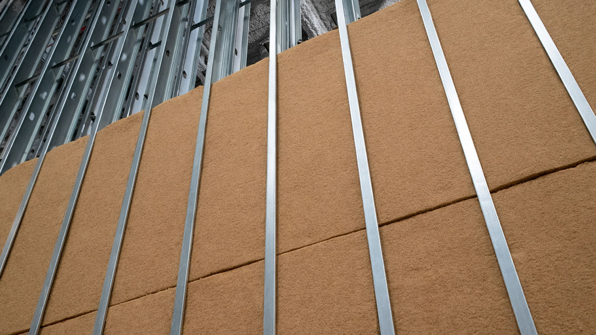 Wood Fiber Insulation in a Steel Stud Acoustic Assembly: Inside UMaine’s GEM Factory of the Future