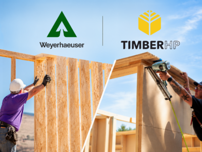 TimberHP and Weyerhaeuser Announce Strategic Partnership to Advance Wood-Based Building Solutions