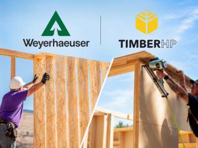 TimberHP and Weyerhaeuser Announce Strategic Partnership to Advance Wood-Based Building Solutions